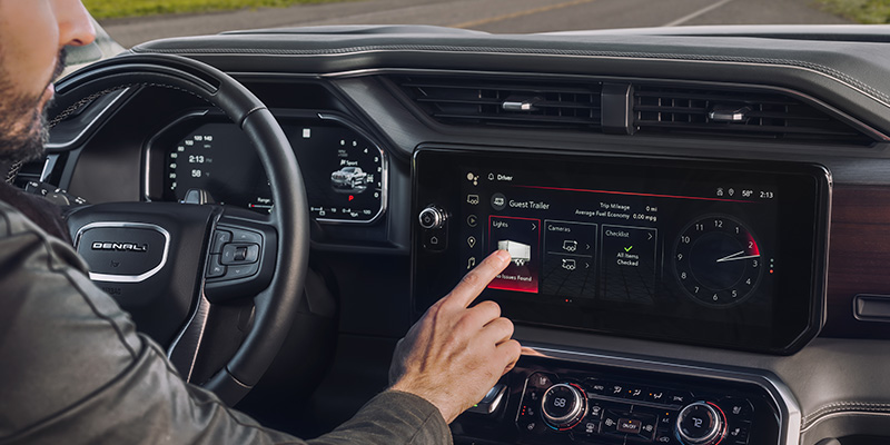 Technology Features on the dashboard of the 2026 GMC Sierra 1500