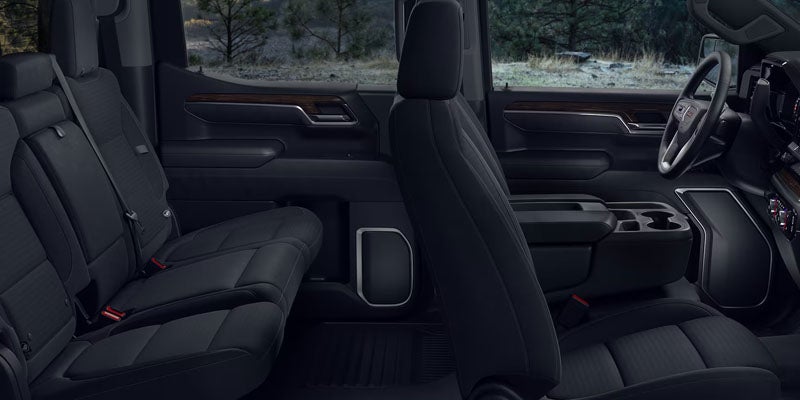 2026 GMC Sierra 1500 spacious rear cabin with comfortable seating and premium interior features