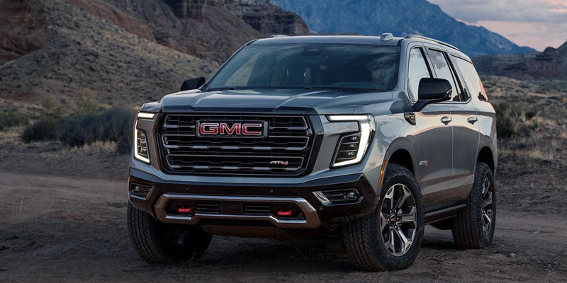 2026 GMC Yukon AT4 showcasing available trim levels and rugged capability in Bainbridge, GA